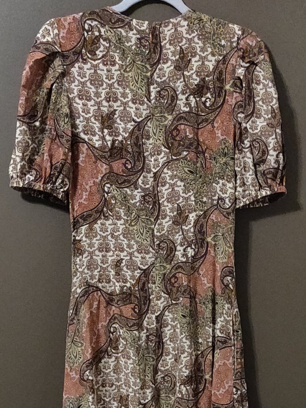 Ulla Johnson Calais Paisley Silk Puff Sleeve Midi Dress SIZE 4 - Picture 3 of 8